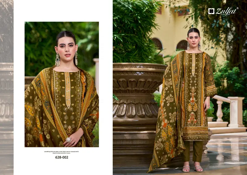 Shifaa By Zulfat Jam Cotton Printed Dress Material Orders In India